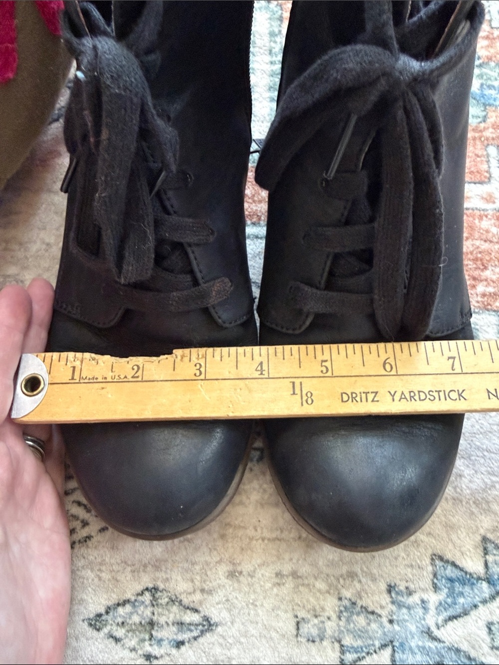 Dansko Betrice Black Leather Lace-Up Ankle Boots EU 39 Chukka Oxford Booties 8.5 - Picture 11 of 11